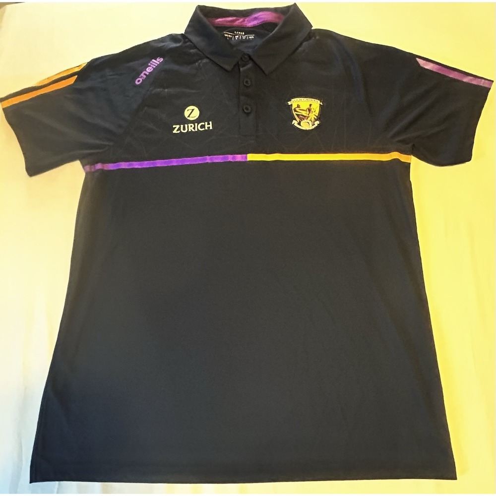 O'Neills Wexford GAA Polo Shirt – Loch Garman – Zurich Sponsor – Size Large